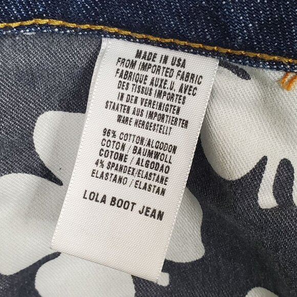 Lucky Brand Womens 6 28 Jeans Lola Bootcut Short Denim Stretch Mid Rise 5 Pocket - Picture 10 of 16